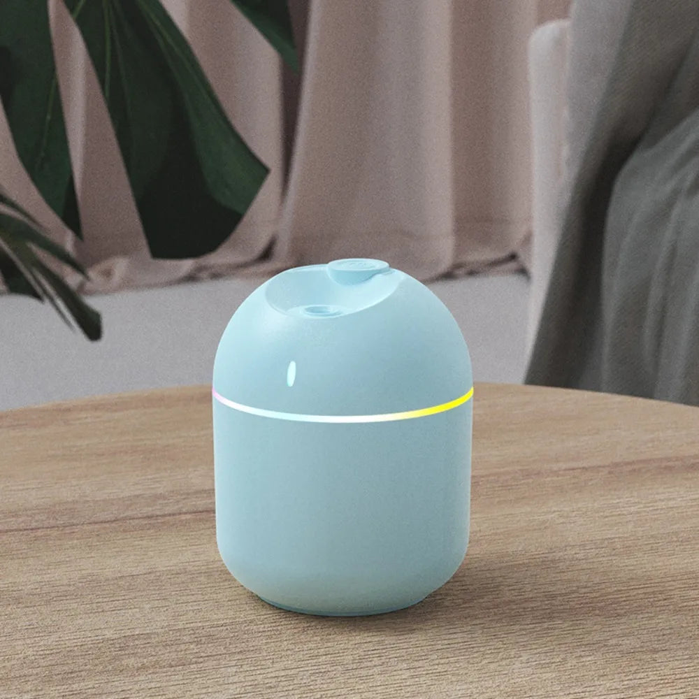 Mini LED Humidifier – Cool Mist Aroma Diffuser with Color-Changing Night Light
