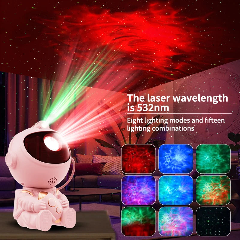 Astronaut Galaxy Projector – Starry Night Light with Remote Control