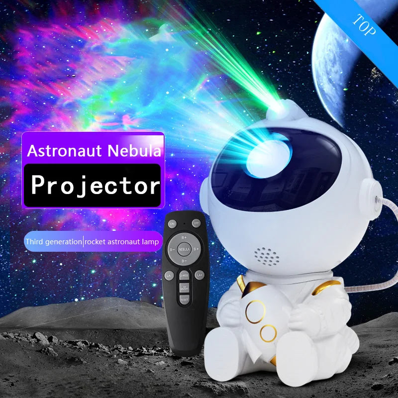 Astronaut Galaxy Projector – Starry Night Light with Remote Control