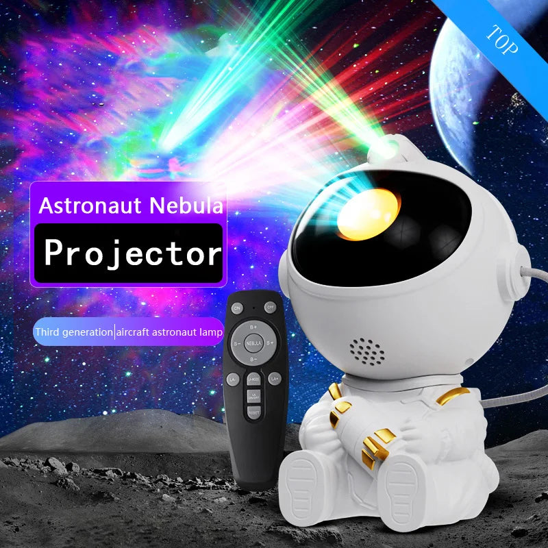 Astronaut Galaxy Projector – Starry Night Light with Remote Control