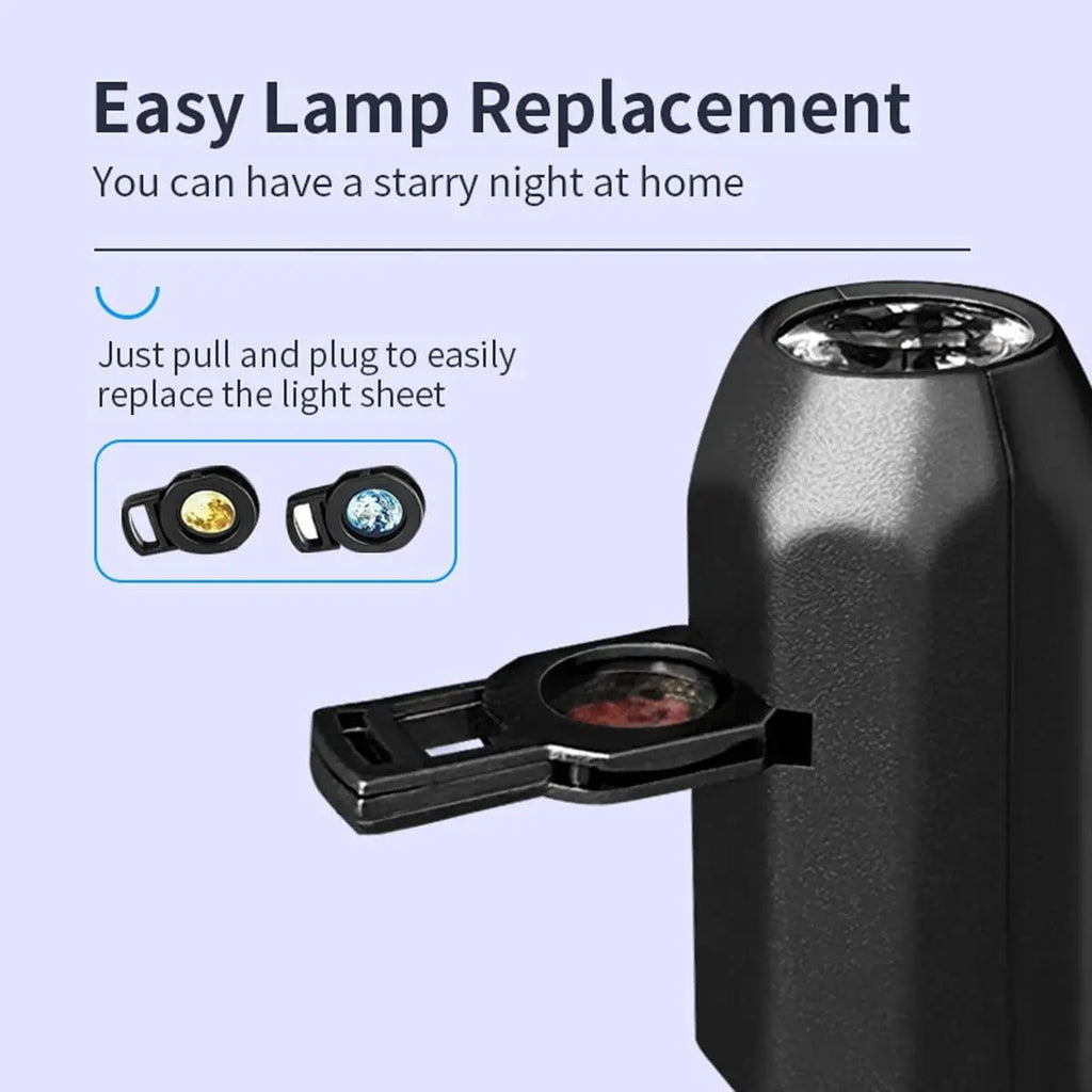 Moon & Earth Projector Light – USB Ceiling Night Light for Bedroom