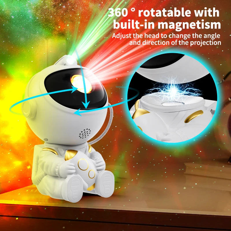 Astronaut Galaxy Projector – Starry Night Light with Remote Control