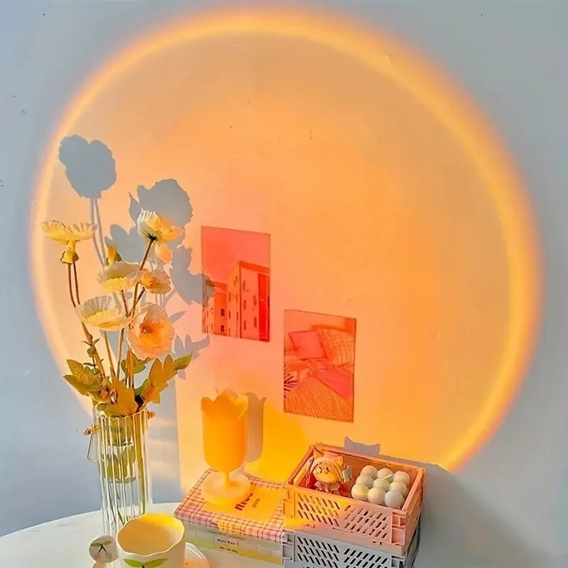 Sunset Projection Lamp – Aesthetic LED Light for Cozy Room Vibes