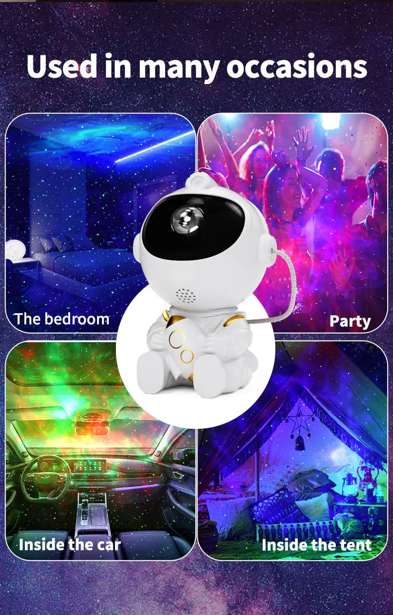 Astronaut Galaxy Projector – Starry Night Light with Remote Control