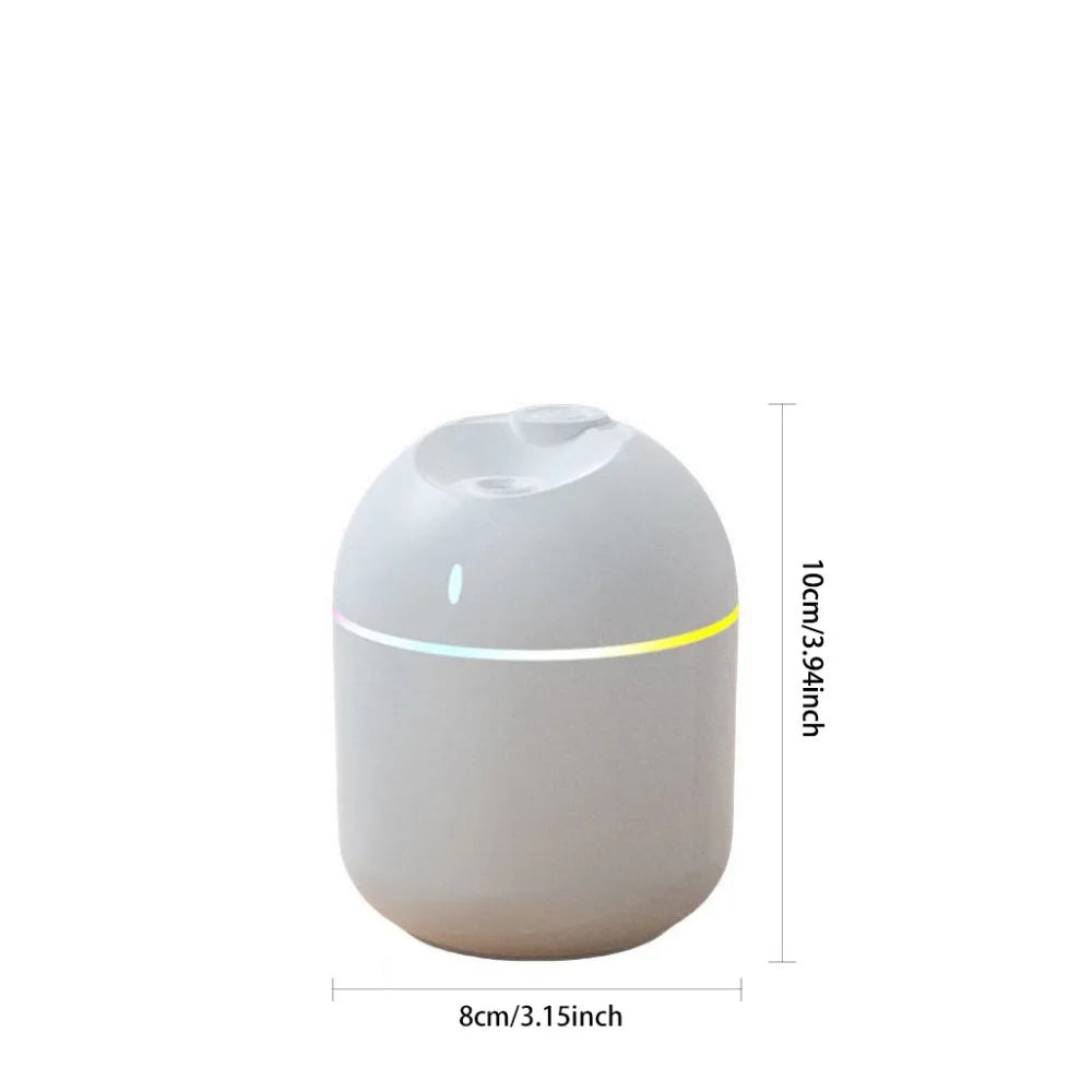 Mini LED Humidifier – Cool Mist Aroma Diffuser with Color-Changing Night Light