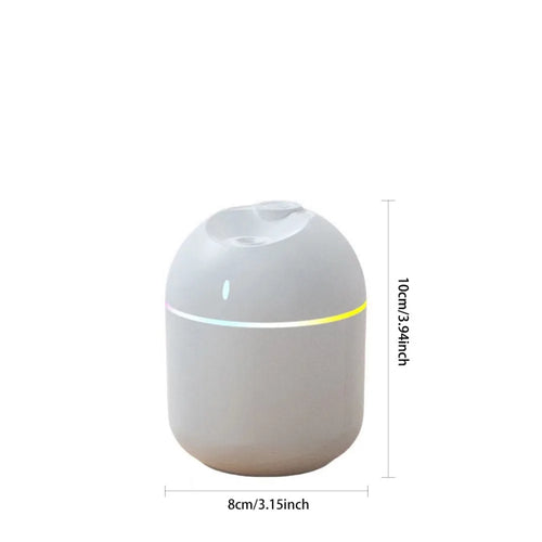 Mini LED Humidifier – Cool Mist Aroma Diffuser with Color-Changing Night Light